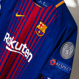 Barcelona 2017-18 Messi Home Kit (L)