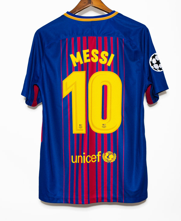Barcelona 2017-18 Messi Home Kit (L)