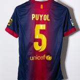 Barcelona 2012-13 Puyol Home Kit (S)