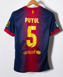 Barcelona 2012-13 Puyol Home Kit (S)
