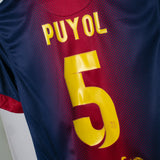 Barcelona 2012-13 Puyol Home Kit (S)
