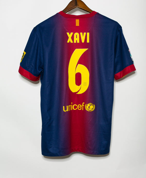 Barcelona 2012-13 Xavi Home Kit (L)