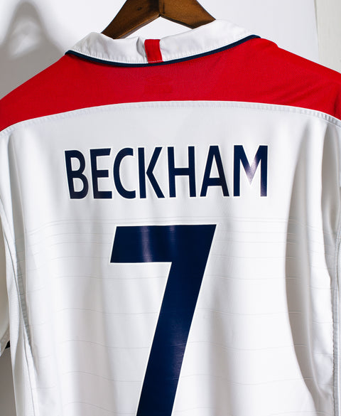 England 2004 Beckham Home Kit (XL)