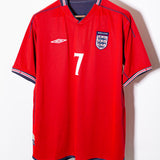 England 2002 Beckham Away Kit (XL)
