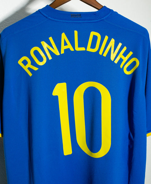 Brazil 2008 Ronaldinho Away Kit (2XL)