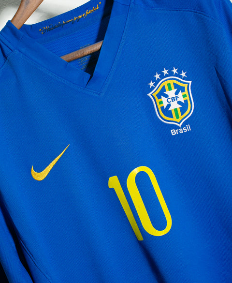 Brazil 2008 Ronaldinho Away Kit (2XL)