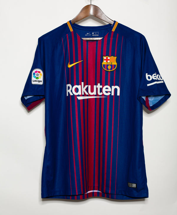 Barcelona 2017-18 Messi Home Kit (XL)