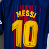 Barcelona 2017-18 Messi Home Kit (XL)