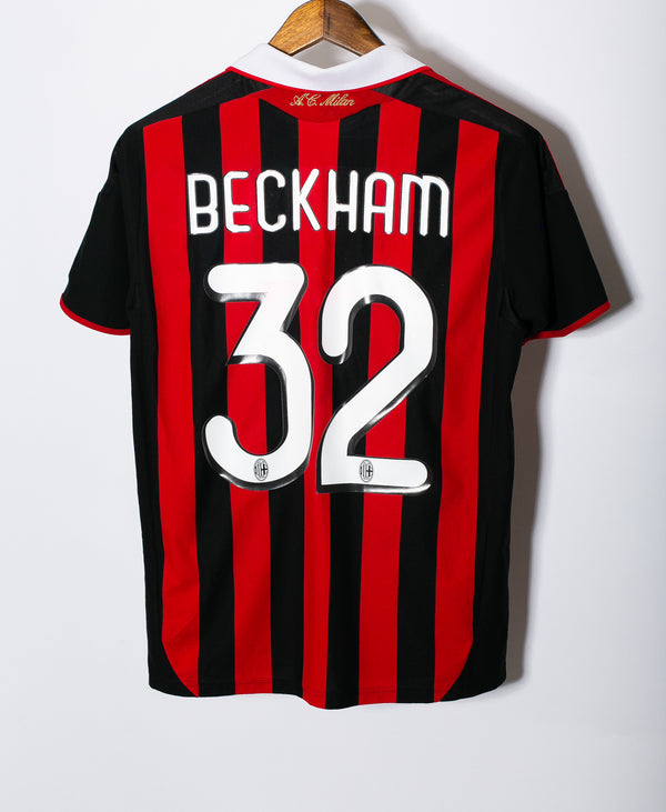 AC Milan 2009-10 Beckham Home Kit (S)