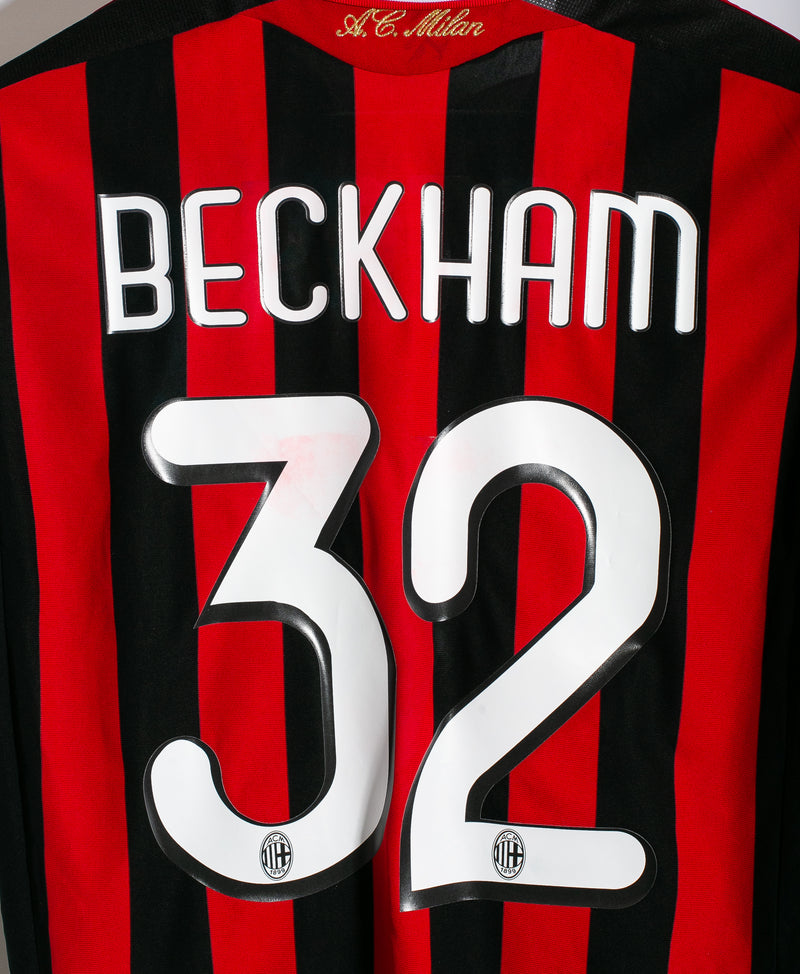 AC Milan 2009-10 Beckham Home Kit (S)