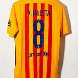 Barcelona 2015-16 Iniesta Away Kit (M)