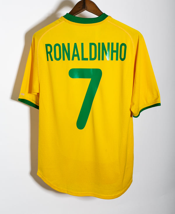 Brazil 2000 Ronaldinho Home Kit (S)
