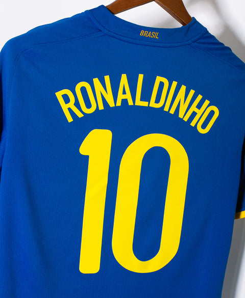 Brazil 2008 Ronaldinho Away Kit (S)