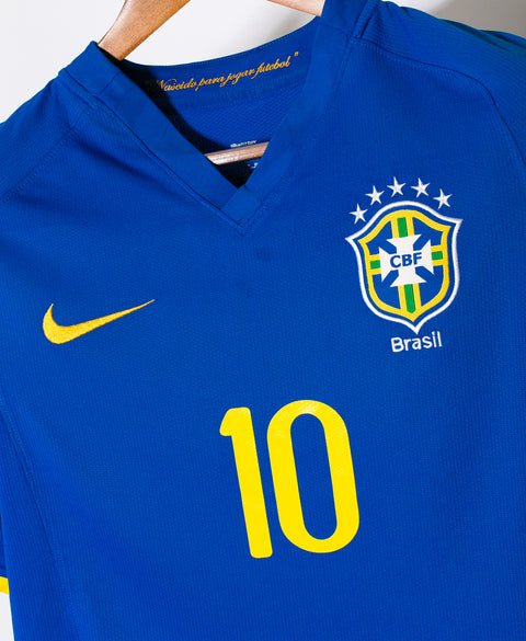 Brazil 2008 Ronaldinho Away Kit (S)