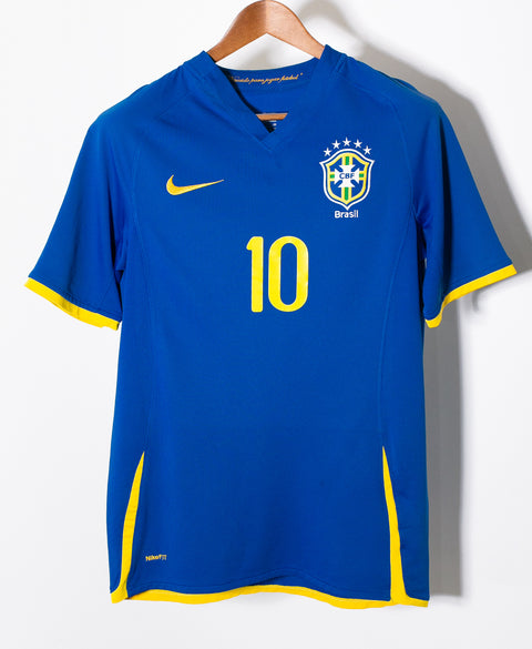 Brazil 2008 Ronaldinho Away Kit (S)