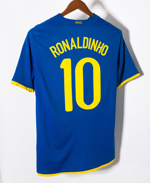 Brazil 2008 Ronaldinho Away Kit (S)