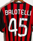 AC Milan 2013-14 Balotelli Signed Home Kit (M)