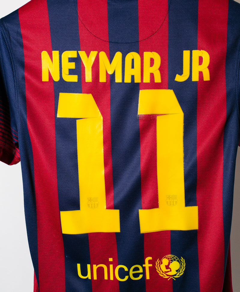 Barcelona 2013-14 Neymar Jr Home Kit (S) – Saturdays Football