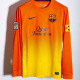 Barcelona 2012-13 Messi Long Sleeve Away Kit (S)