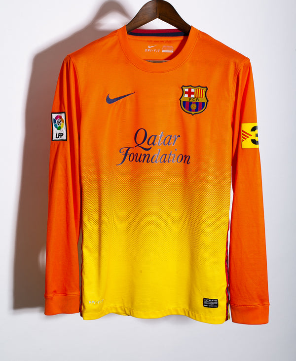 Barcelona 2012-13 Messi Long Sleeve Away Kit (S)