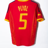 Spain 2002 Puyol Home Kit (M)
