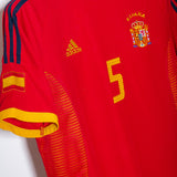 Spain 2002 Puyol Home Kit (M)