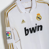 Real Madrid 2011-12 Kaka Long Sleeve Home Kit (M)