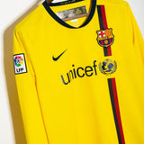 Barcelona 2008-08 Puyol Long Sleeve Away Kit (L)