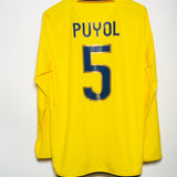 Barcelona 2008-08 Puyol Long Sleeve Away Kit (L)