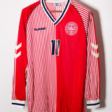 Denmark 1986 M. Laudrup Long Sleeve Home Kit (XL)