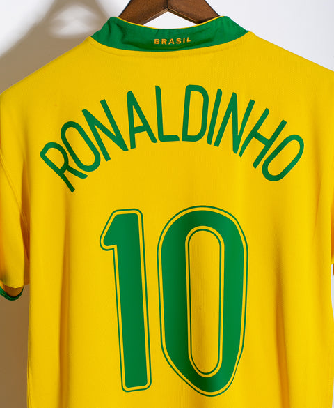 Brazil 2006 Ronaldinho Home Kit (M)