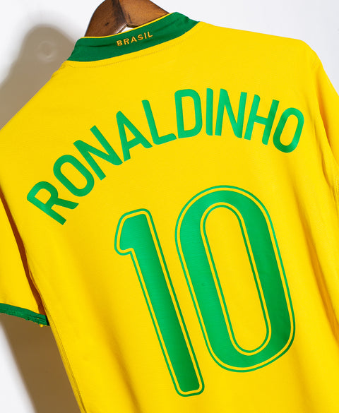 Brazil 2006 Ronaldinho Home Kit (S)