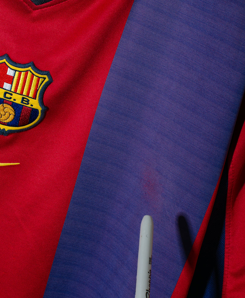 Barcelona 2000-01 Guardiola Home Kit (L)
