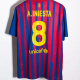 Barcelona 2011-12 Iniesta Home Kit (XL)