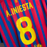 Barcelona 2011-12 Iniesta Home Kit (XL)