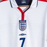 England 2004 Beckham Home Kit (XL)