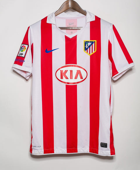 Atletico Madrid 2010-11 Aguero Home Kit (M)