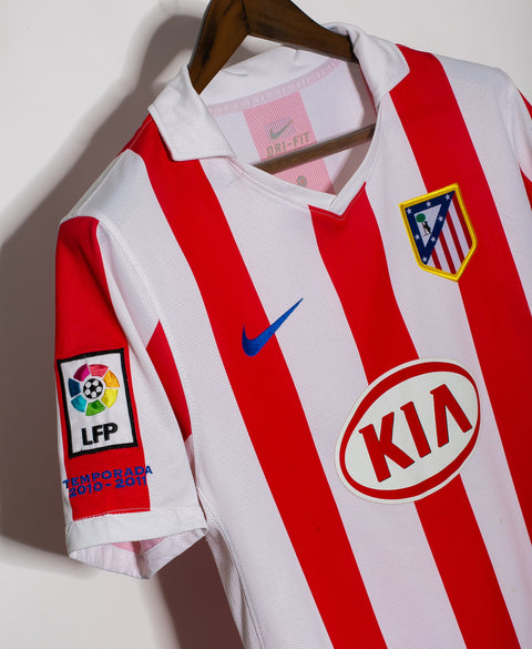 Atletico Madrid 2010-11 Aguero Home Kit (M)