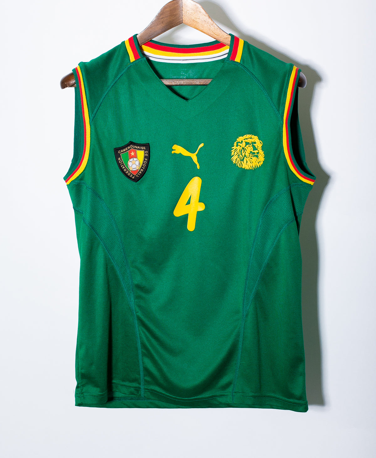 Cameroon 2002 Song Sleeveless Home Kit (M)