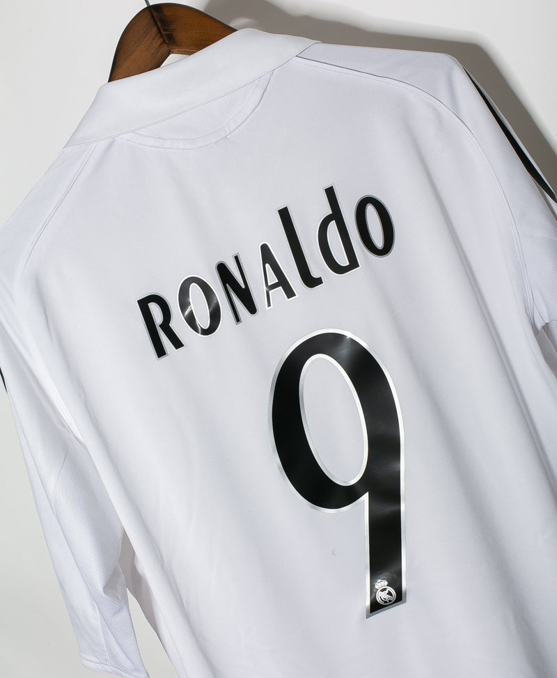 REAL MADRID 2005 2006 RONALDO 9 HOME SHIRT UCL (Excellent) XL – Foot-Jerseys