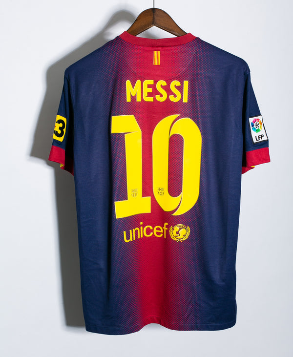 Barcelona 2012-13 Messi Home Kit (L)