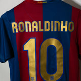 Barcelona 2006-07 Ronaldinho Home Kit (S)