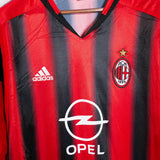 AC Milan 2003-04 Kaka Long Sleeve Home Kit (XL)