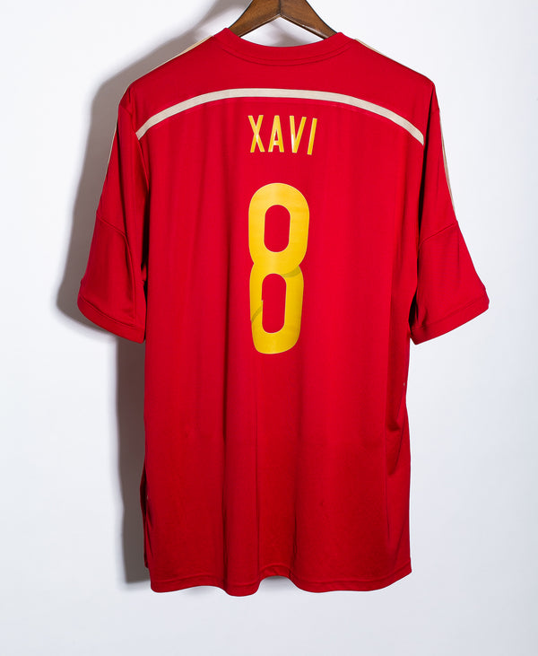 Spain 2014 Xavi Home Kit (2XL)