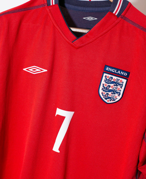 England 2002 Beckham Away Kit (L)