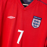 England 2002 Beckham Away Kit (L)