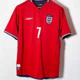 England 2002 Beckham Away Kit (L)