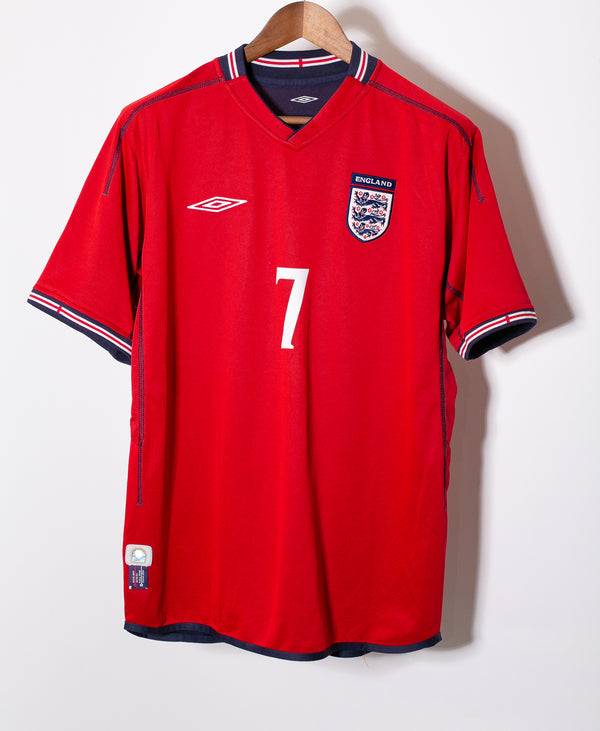 England 2002 Beckham Away Kit (L)