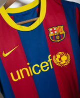 Barcelona 2010-11 David Villa Home Kit (M)