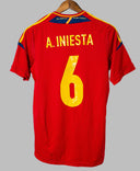 Spain 2012 Iniesta Home Jersey shirt